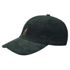Kangol Embroidered Logo Corduroy Baseball Cap / Forest